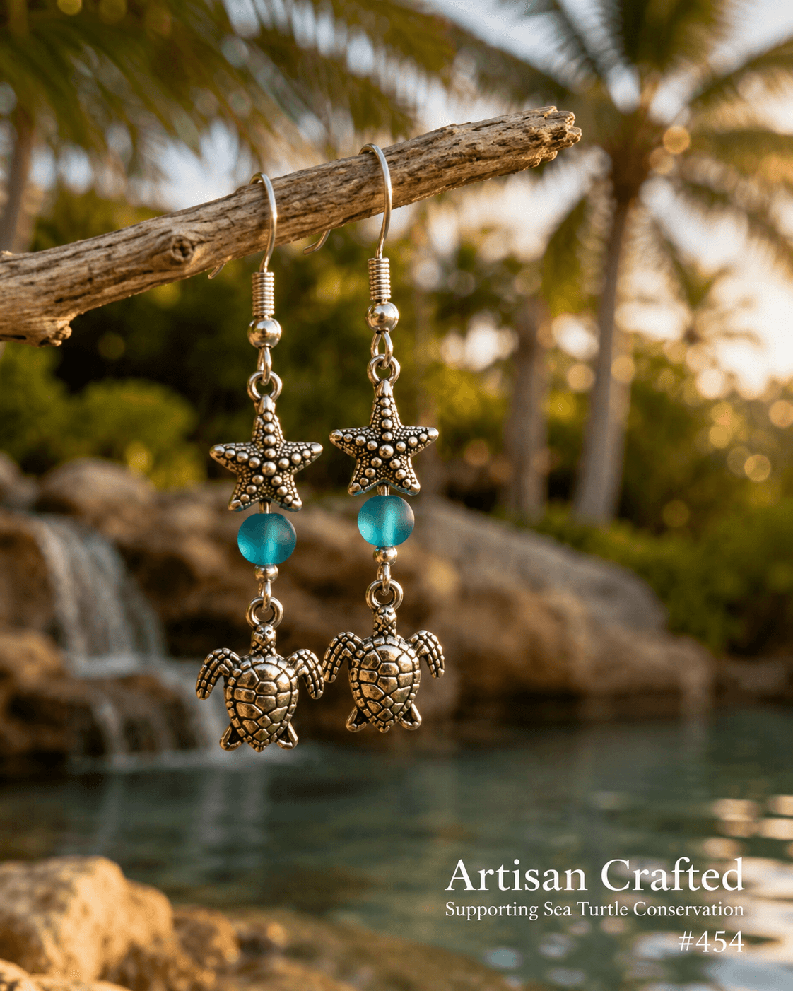 Handmade earrings — 454
