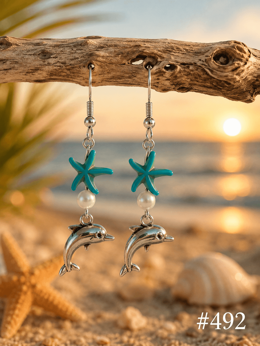 Handmade earrings — 492