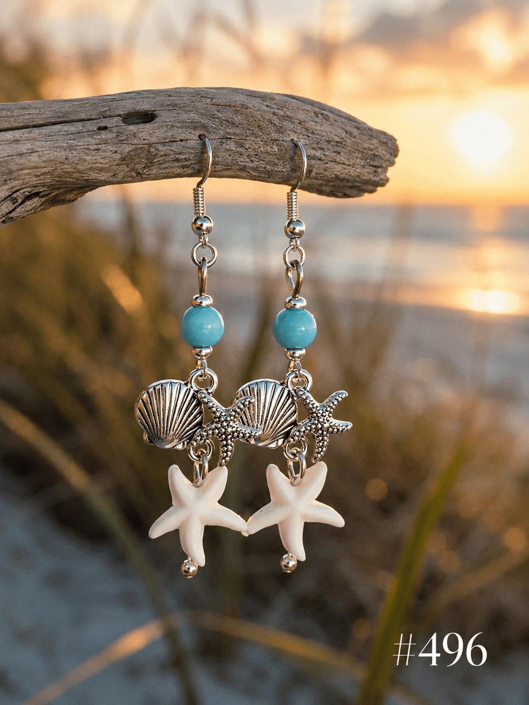 Handmade earrings — 496