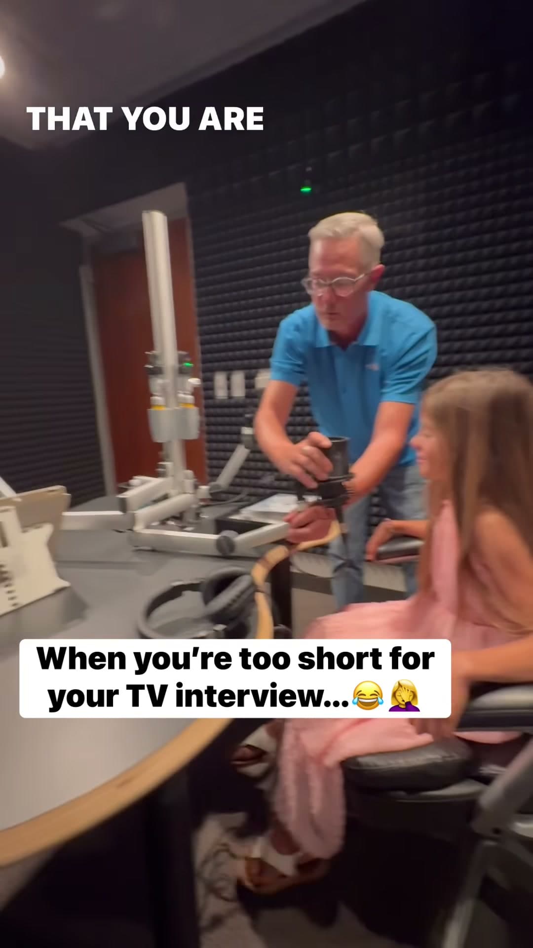 Naomi during her first television interview